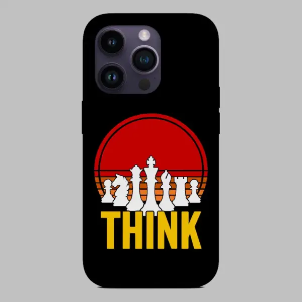 Think Chess iPhone 14 Silicon Phone Case