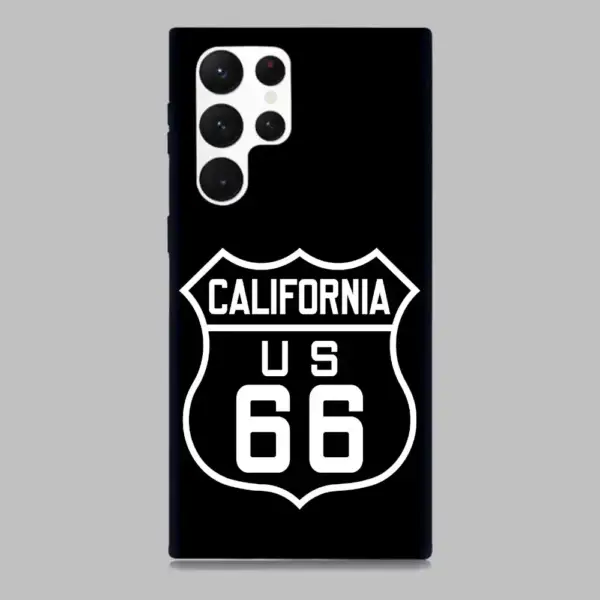 US 66 California Samsung Galaxy S22 Silicon Phone Case