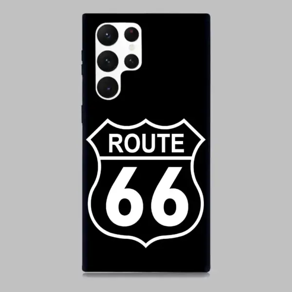 US Route 66 Samsung Galaxy S22 Silicon Phone Case
