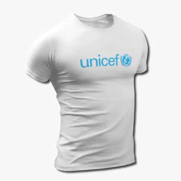 Unicef T-Shirt, Unicef Logo White T-Shirt