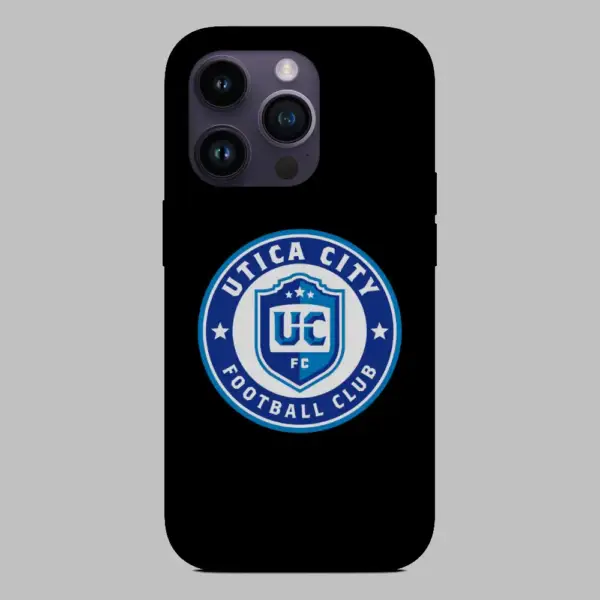 Utica City FC Logo iPhone 14 Silicon Phone Case