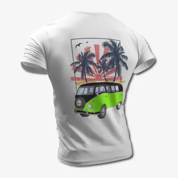 Volkswagen T-Shirt, VW Samba T1 Combi Van White Tee Shirt - Image 2