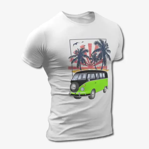 Volkswagen T-Shirt, VW Samba T1 Combi Van White Tee Shirt