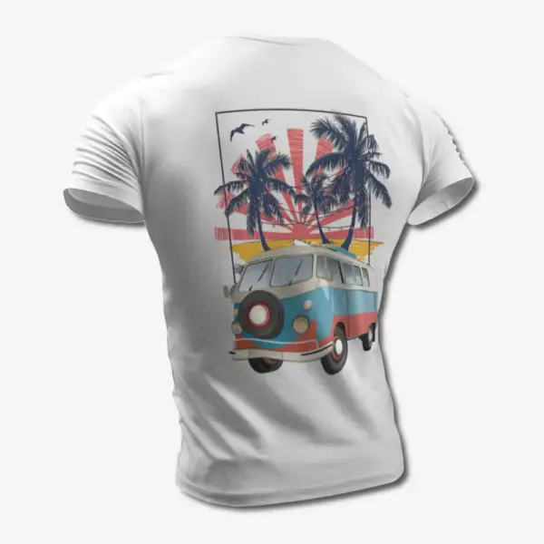 Volkswagen T-Shirt, VW Samba T1 Combi Van White Tee Shirt - Image 2