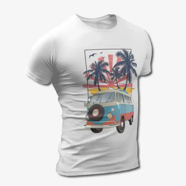 Volkswagen T-Shirt, VW Samba T1 Combi Van White Tee Shirt
