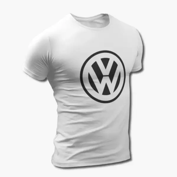 Volkswagen T-Shirt, Volkswagen Logo White Tee Shirt