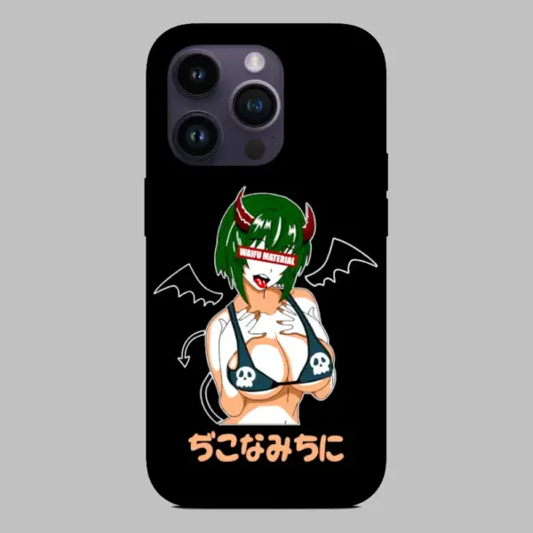 Waifu Material iPhone 14 Silicon Phone Case