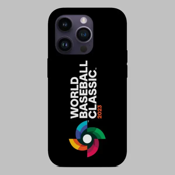 World Baseball Classic 2023 Logo iPhone 14 Silicon Phone Case