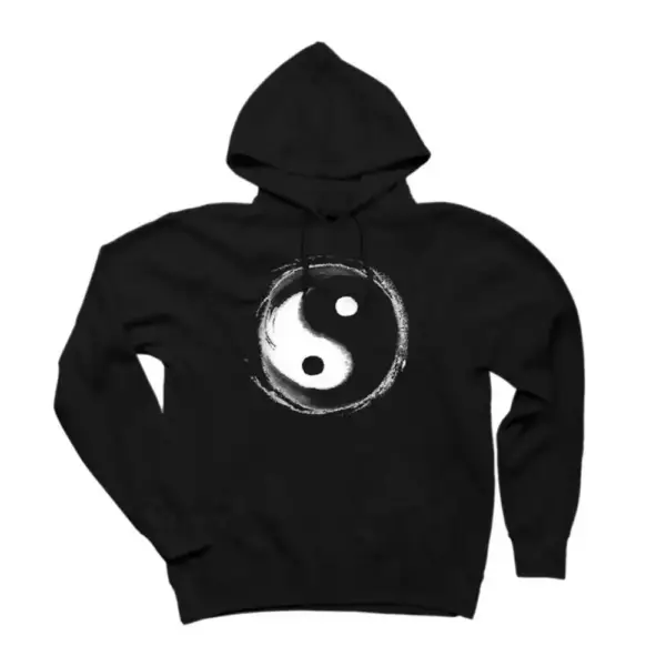 Ying Yang Splash Hoodie, Ying Yang Splash Hooded Sweatshirt