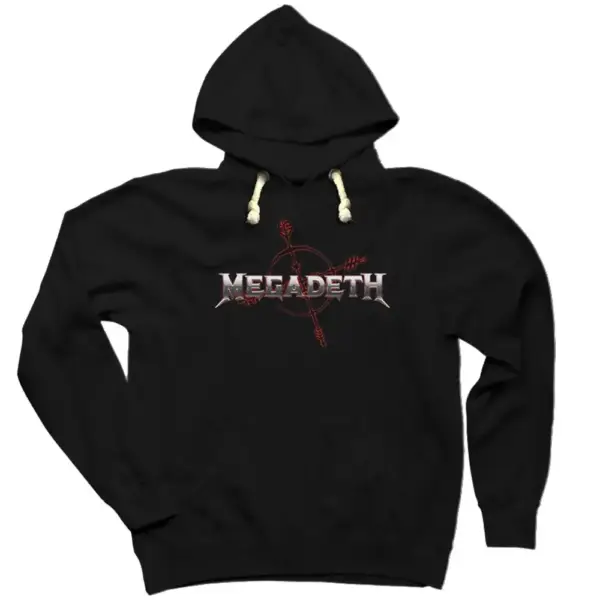 Megadeth Hoodie Cryptic Band Logo Hooded Sweatshirt