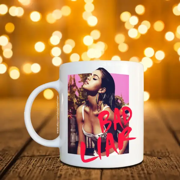 Selena Gomez Bad Liar Cover Coffee Mug