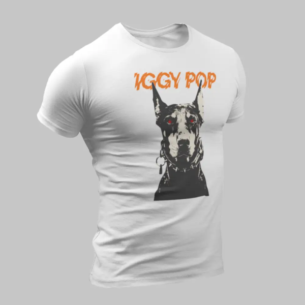 Iggy Pop T-Shirt, Iggy Pop I Wanna Be Your Dog White T-Shirt