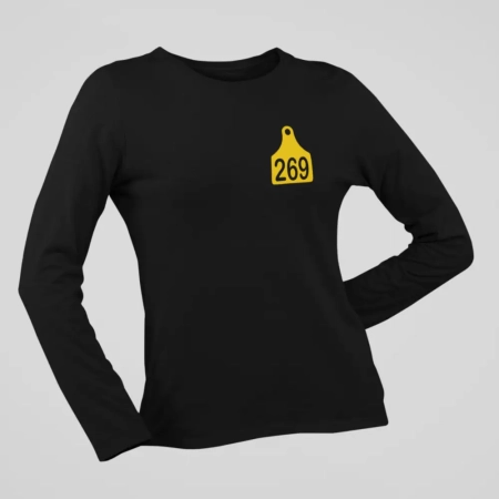 Calf 269 Long Sleeve, Calf 269 Label Black Longsleeve