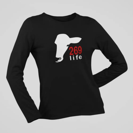 Calf 269 Long Sleeve, Calf 269 Life Black Longsleeve