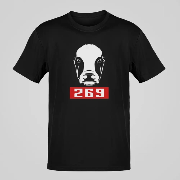 Calf 269 T-Shirt, Calf 269 Obey Black Shirt